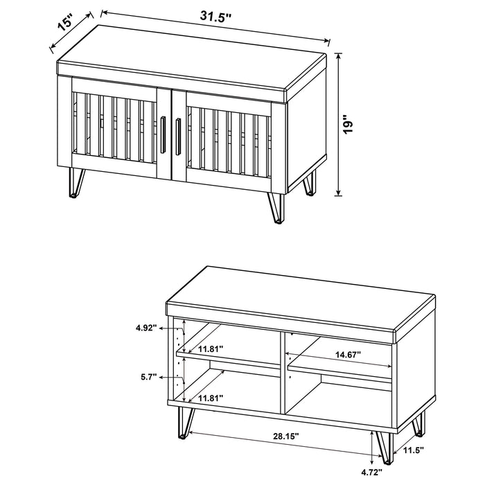 Brixton Storage Benches - U&U Home Budget Furniture (Carteret, NJ)