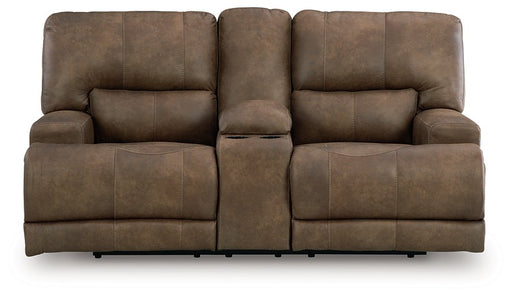 Beckley Place Power Reclining Loveseat with Console - U&U Home Budget Furniture (Carteret, NJ)