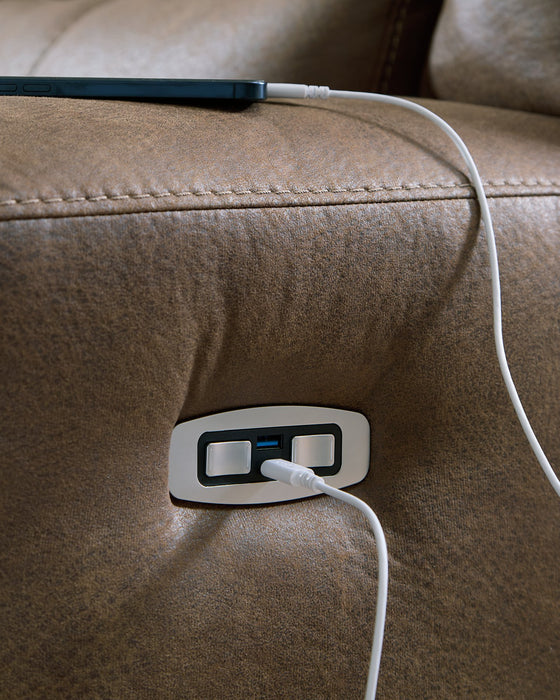 Beckley Place Power Reclining Sofa - U&U Home Budget Furniture (Carteret, NJ)