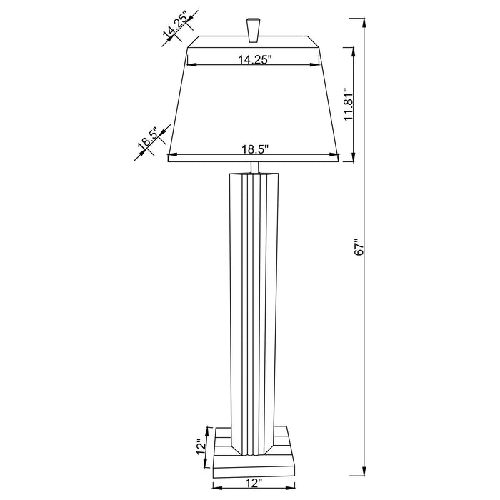 Elena Floor Lamp - U&U Home Budget Furniture (Carteret, NJ)