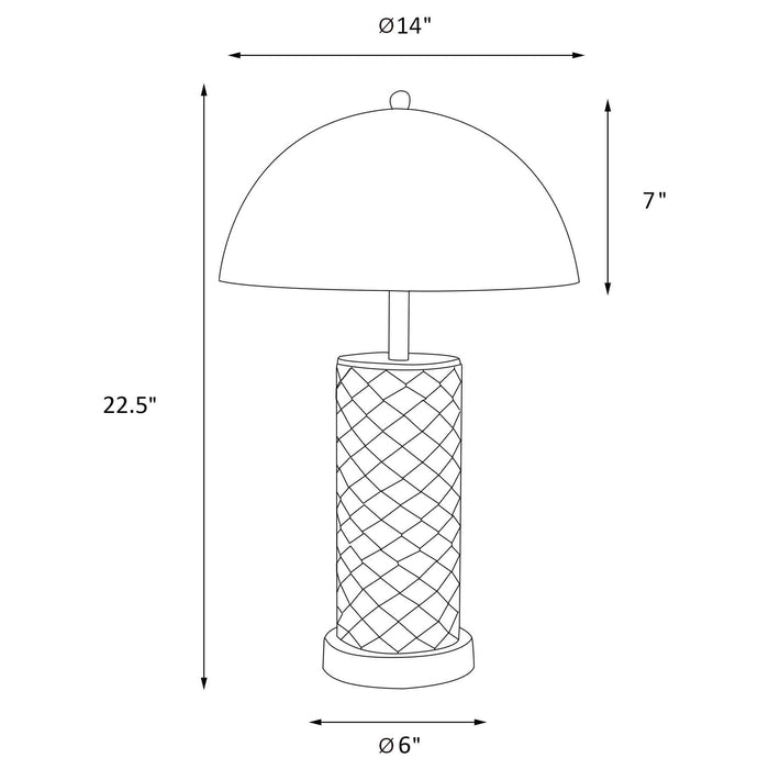 Ferris Table Lamp - U&U Home Budget Furniture (Carteret, NJ)