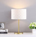 Ramiro Drum Shade Buffet Table Lamp Gold - U&U Home Budget Furniture (Carteret, NJ)