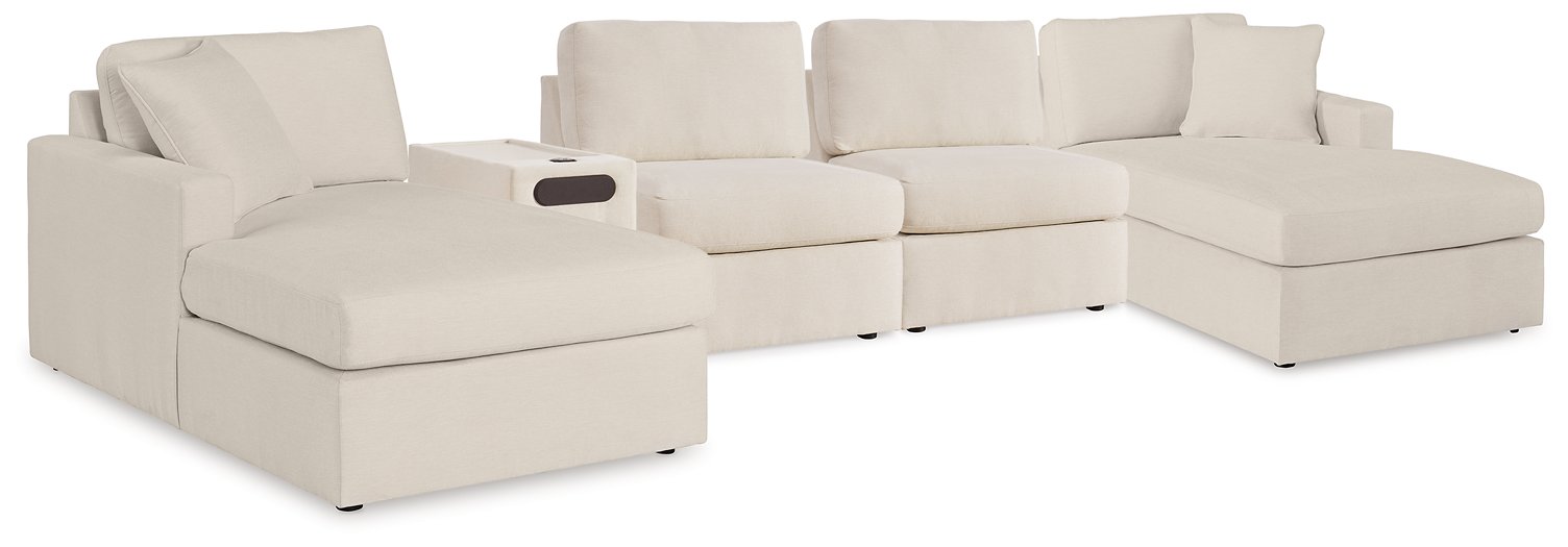 Modmax 5 Piece Sectional with Audio Console - U&U Home Budget Furniture (Carteret, NJ)