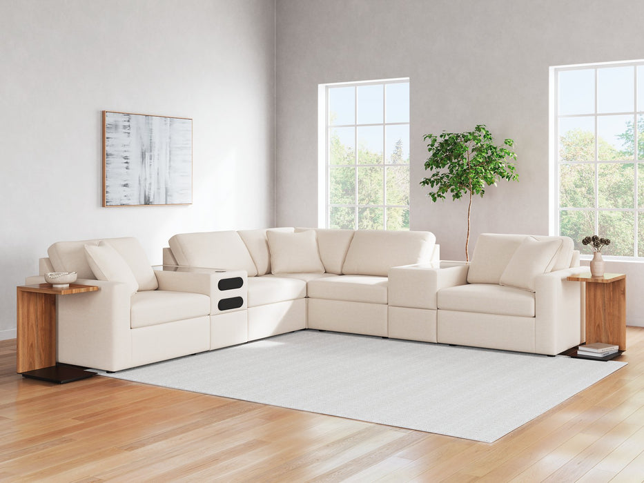 Modmax Balanced Sectional with Audio and Storage Consoles - U&U Home Budget Furniture (Carteret, NJ)