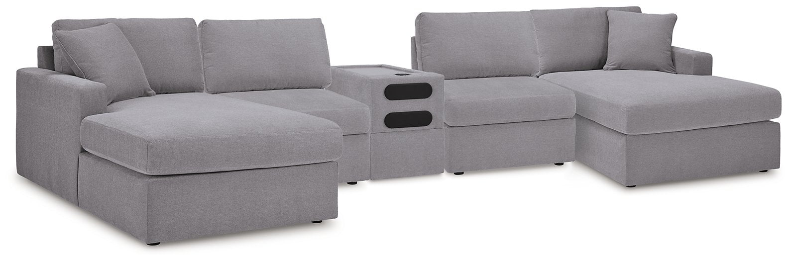 Modmax 5 Piece Sectional with Audio Console - U&U Home Budget Furniture (Carteret, NJ)
