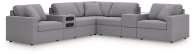 Modmax Balanced Sectional with Audio and Storage Consoles - U&U Home Budget Furniture (Carteret, NJ)