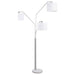 Jirou Trio Drum Shade Floor Lamp Stain Nickel - U&U Home Budget Furniture (Carteret, NJ)