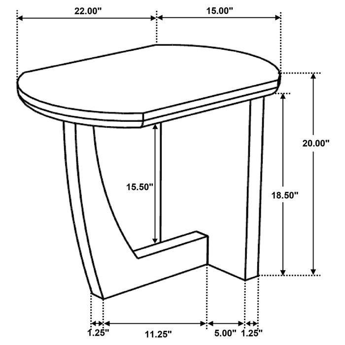 Fletcher End & Side Table - U&U Home Budget Furniture (Carteret, NJ)