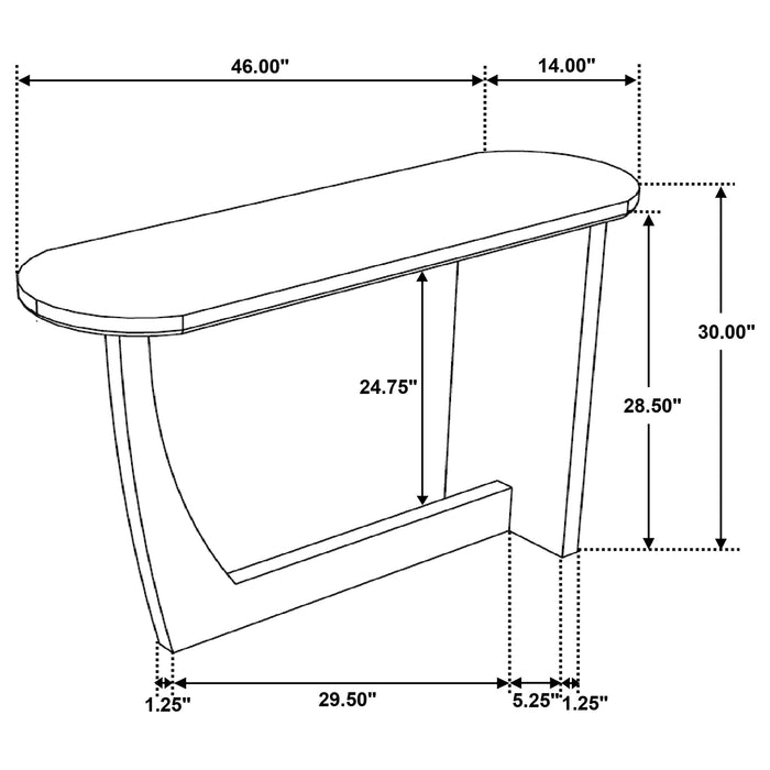 Fletcher Console Table - U&U Home Budget Furniture (Carteret, NJ)