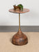 Colima Round Wood Top Side Table Peach - U&U Home Budget Furniture (Carteret, NJ)