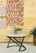Miguel Round Accent Table with Marble Top White and Black - U&U Home Budget Furniture (Carteret, NJ)