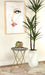 Xenia Round Accent Table with Hairpin Legs Black and White - U&U Home Budget Furniture (Carteret, NJ)