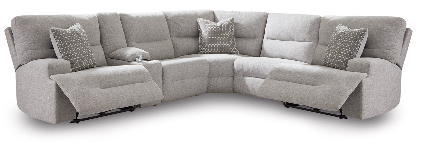 Acklen Place Power Reclining Sectional - U&U Home Budget Furniture (Carteret, NJ)