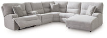 Acklen Place Power Reclining Sectional with Chaise - U&U Home Budget Furniture (Carteret, NJ)