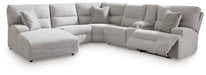 Acklen Place Power Reclining Sectional with Chaise - U&U Home Budget Furniture (Carteret, NJ)