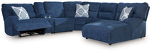 Acklen Place Power Reclining Sectional with Chaise - U&U Home Budget Furniture (Carteret, NJ)