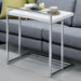 Dani Rectangular Snack Table with Metal Base - U&U Home Budget Furniture (Carteret, NJ)