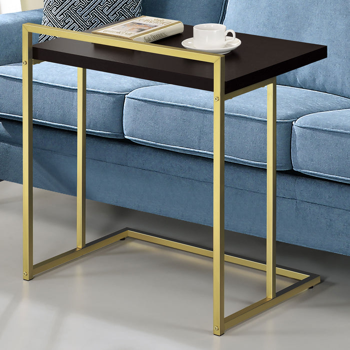 Dani Rectangular Snack Table with Metal Base - U&U Home Budget Furniture (Carteret, NJ)