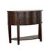 Diane 2-drawer Demilune Shape Console Table Cappuccino - U&U Home Budget Furniture (Carteret, NJ)