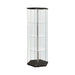 Traditional Glass Hexagon Curio Cabinet - U&U Home Budget Furniture (Carteret, NJ)