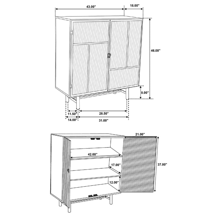Dalia Accent Cabinet - U&U Home Budget Furniture (Carteret, NJ)