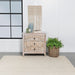 Mariska 3-drawer Wooden Accent Cabinet White Distressed - U&U Home Budget Furniture (Carteret, NJ)