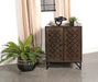 Zaria 2-door Wooden Accent Cabinet Brown - U&U Home Budget Furniture (Carteret, NJ)