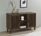 Torin 2-door Engineered Wood Accent Cabinet Dark Pine - U&U Home Budget Furniture (Carteret, NJ)