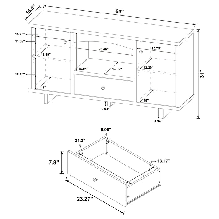 Dalton Accent Cabinet - U&U Home Budget Furniture (Carteret, NJ)
