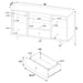 Dalton Accent Cabinet - U&U Home Budget Furniture (Carteret, NJ)