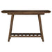 Ornelas 46-inch Console Table with Slatted Shelf Mango Brown - U&U Home Budget Furniture (Carteret, NJ)