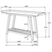 Ornelas 46-inch Console Table with Slatted Shelf Mango Brown - U&U Home Budget Furniture (Carteret, NJ)