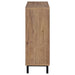 Teller 2-door Shoe Storage Cabinet Natural Oak - U&U Home Budget Furniture (Carteret, NJ)