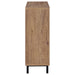 Teller 2-door Shoe Storage Cabinet Natural Oak - U&U Home Budget Furniture (Carteret, NJ)