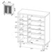 Teller Shoe Cabinets - U&U Home Budget Furniture (Carteret, NJ)