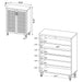 Brixton Shoe Cabinets - U&U Home Budget Furniture (Carteret, NJ)