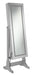 Moore Jewelry Cheval Mirror Silver - U&U Home Budget Furniture (Carteret, NJ)