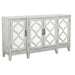 Mckellen 4-door Accent Cabinet Antique White - U&U Home Budget Furniture (Carteret, NJ)