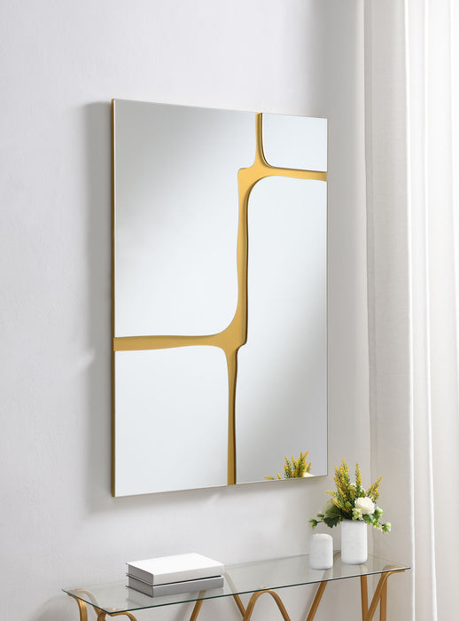 Kimberly Wall Mirror - U&U Home Budget Furniture (Carteret, NJ)