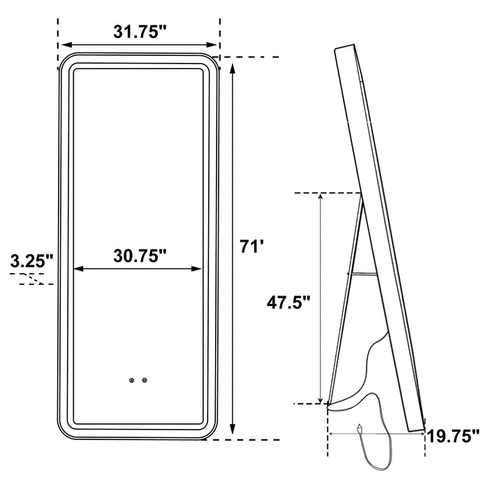 Glendora Mirrors - U&U Home Budget Furniture (Carteret, NJ)