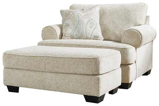 Monaghan Oversized Chair and Ottoman - U&U Home Budget Furniture (Carteret, NJ)