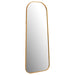 Simeon Metal Frame Full Length 59" Floor Mirror Antique Gold - U&U Home Budget Furniture (Carteret, NJ)