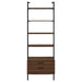 Owens 3-piece 96-inch Wall Mounted Bookshelf Set Walnut - U&U Home Budget Furniture (Carteret, NJ)