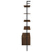 Owens 3-piece 96-inch Wall Mounted Bookshelf Set Walnut - U&U Home Budget Furniture (Carteret, NJ)
