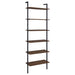Owens 3-piece 96-inch Wall Mounted Bookshelf Set Walnut - U&U Home Budget Furniture (Carteret, NJ)