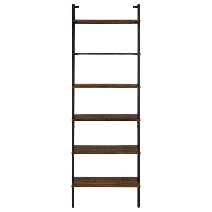 Owens 3-piece 96-inch Wall Mounted Bookshelf Set Walnut - U&U Home Budget Furniture (Carteret, NJ)