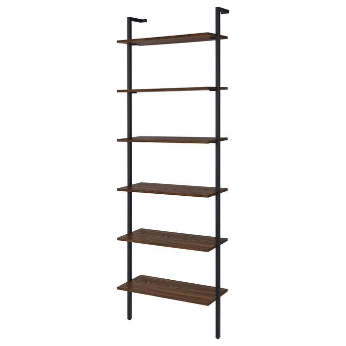 Owens 3-piece 96-inch Wall Mounted Bookshelf Set Walnut - U&U Home Budget Furniture (Carteret, NJ)