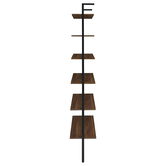 Owens 3-piece 96-inch Wall Mounted Bookshelf Set Walnut - U&U Home Budget Furniture (Carteret, NJ)