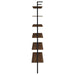 Owens 3-piece 96-inch Wall Mounted Bookshelf Set Walnut - U&U Home Budget Furniture (Carteret, NJ)
