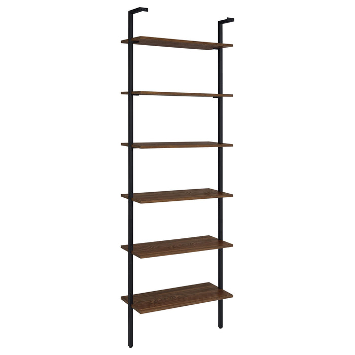 Owens 3-piece 96-inch Wall Mounted Bookshelf Set Walnut - U&U Home Budget Furniture (Carteret, NJ)